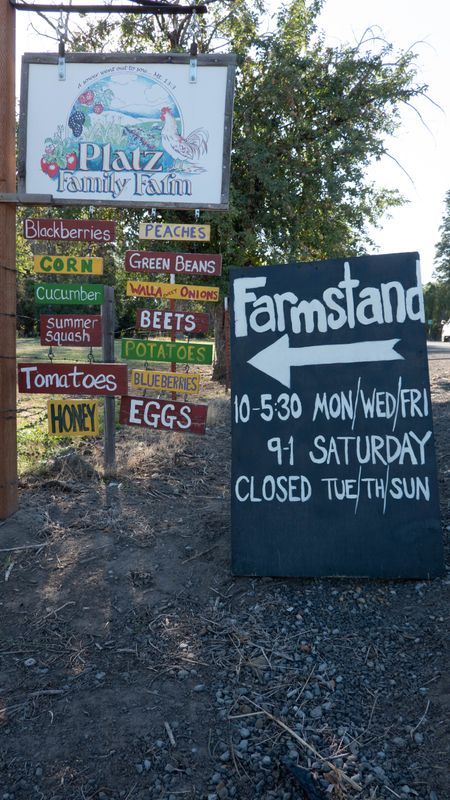 Platz Family Farmstand Signs