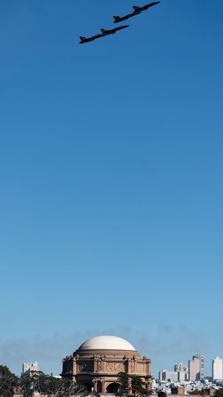 Blue Angels over The Palace of Fine Arts