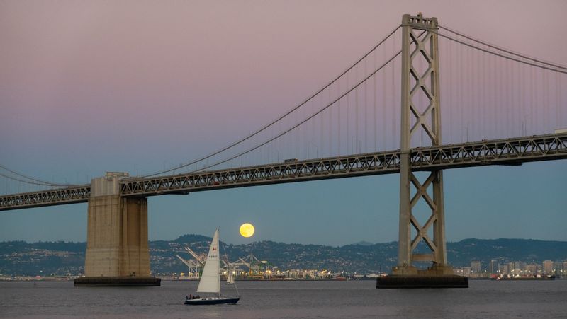 Moonrise of San Francisco Bay