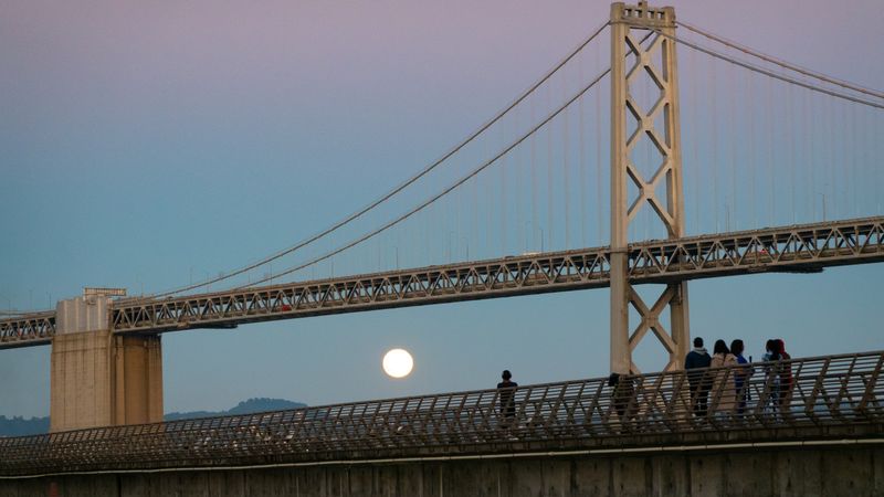 Bay Bridge Moonrise