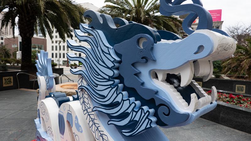 Dragon Sculpture at Union Square