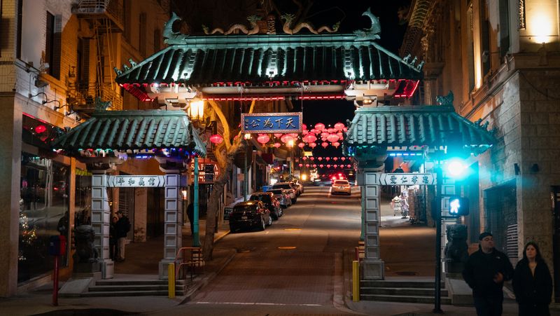 Chinatown Gate at Night