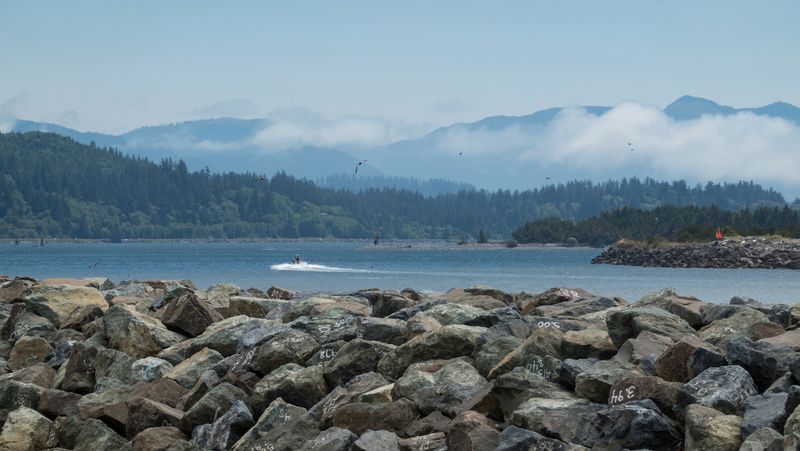 Barview Jetty and Tillamook Bay