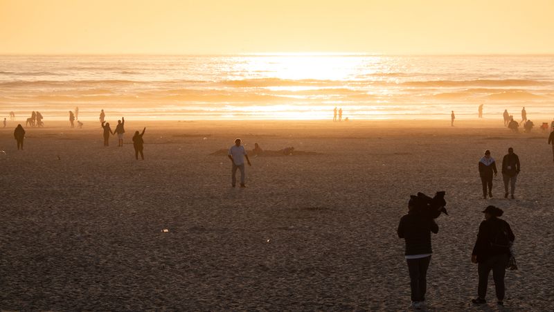 Seaside Beach Oregon Sunset