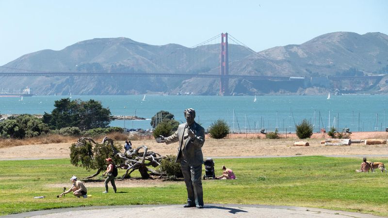 Phillip Burton Statue at Fort Mason
