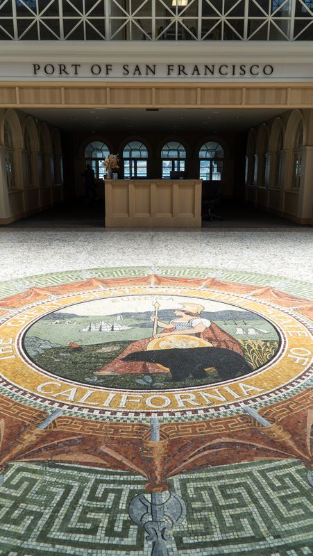 Seal of California Mosaic at the San Francisco Ferry Terminal
