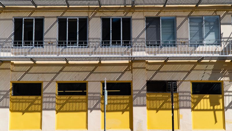 Ugly Building with Awesome Shadows on Mason Street