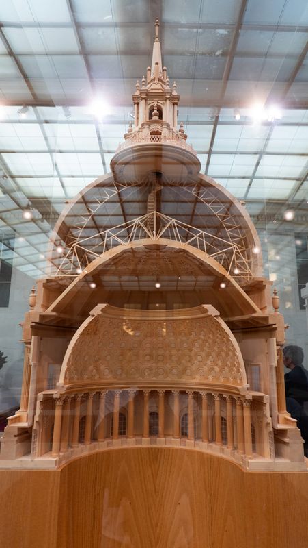 Model of the Dome in the South Light Court