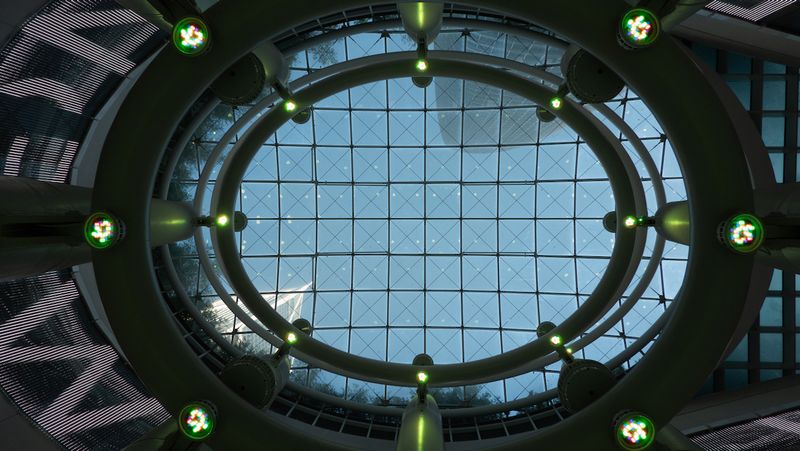 Looking Up in the Transbay Terminal