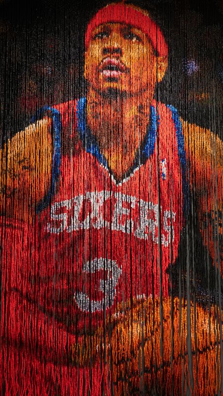 Allen Iverson in Get in the Game: Sports, Art, Culture Exhibition