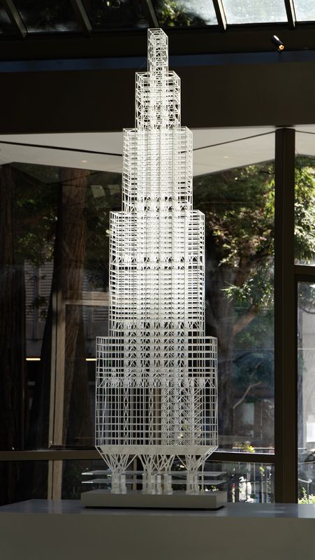 The Vertical City, an exhibition of tall buildings at Transamerica Pyramid
