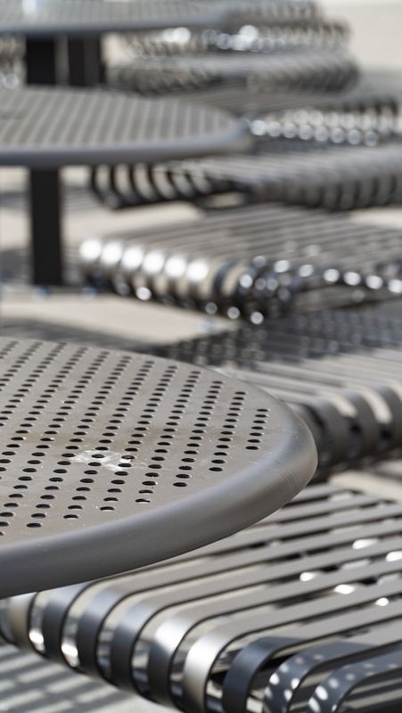 Tables along The Embarcadero