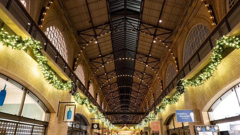 Ferry Building Decorated Holiday Style