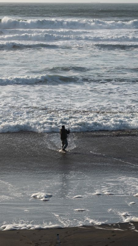 Fishing at Ocean Beach
