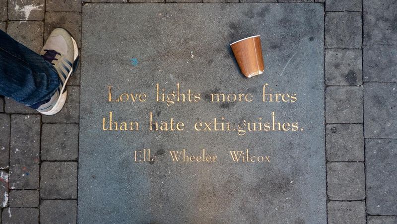Love lights more fires than hate extinguishes