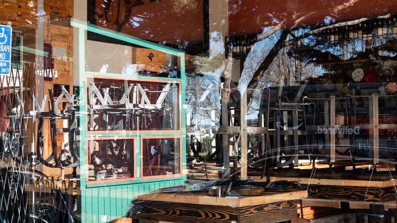 North Beach Window Reflections