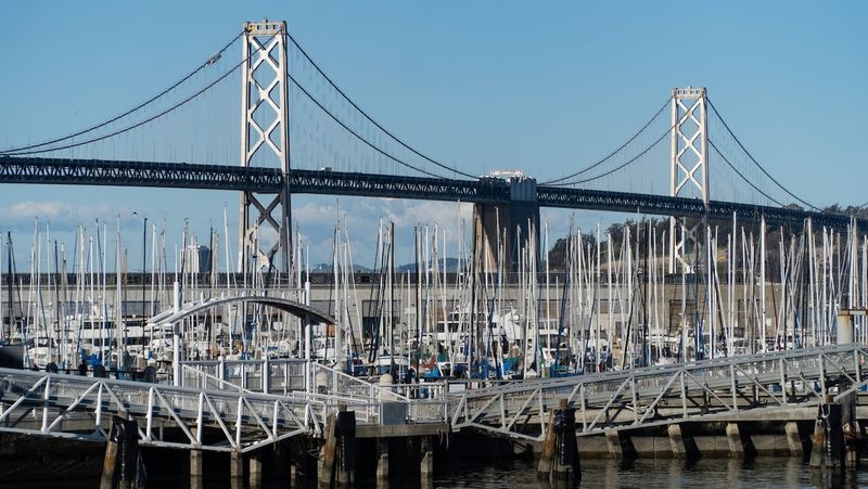 South Beach Harbor and the San Francisco Bay Bridge