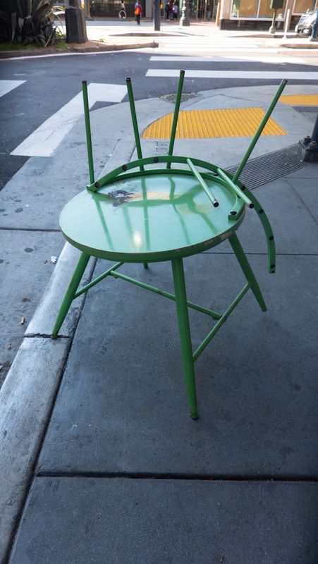Chairs Abandoned in San Francisco