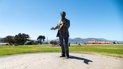 Phillip Burton Statue at Fort Mason