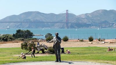 Phillip Burton Statue at Fort Mason