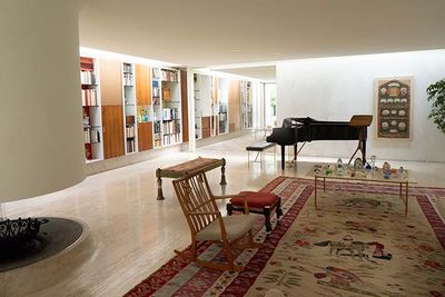 Miller House Living Room n Display Hall