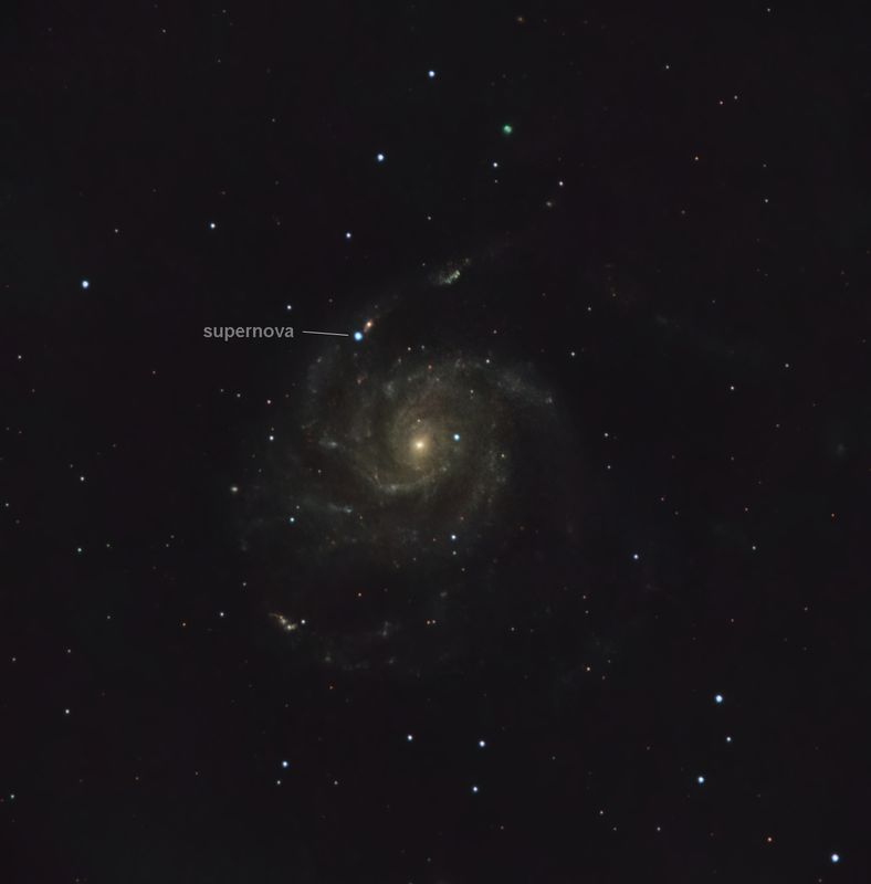 m101 with supernova