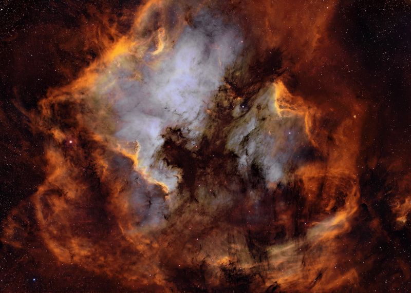 North American and pelican Nebula