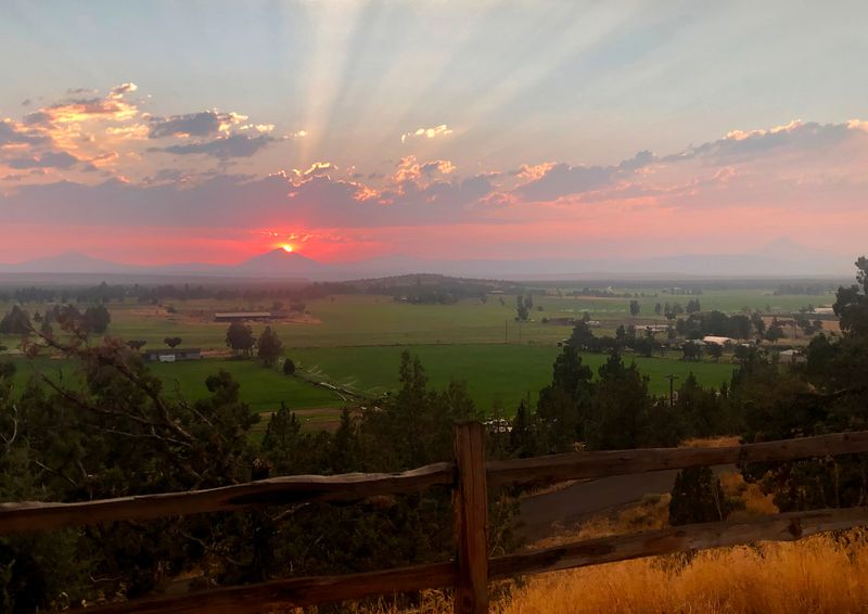 Sun Setting over Black Butte