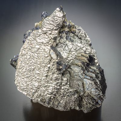 Arsenopyrite, 4 cm with numerous stepped faces, Carrock Mine, ex Lindsay Greenbank Collection, LG178.