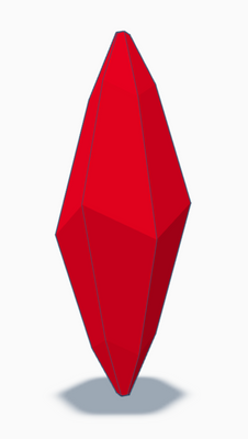 N'Chwaning rhodochrosite crystal model