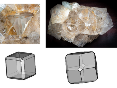 Early and late stage crystals on a single specimen specimen from Nikolaevskiy Mine, Dalnegorsk