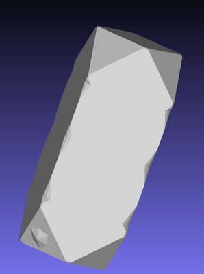 Model of complex fluorite crystals from Erongo, Namibia