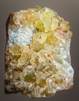 14 x 10 cm slab with numerous crystals from a famous 1963 find at the Ccilia Mine, Wlsendorf, Bavaria, Germany 