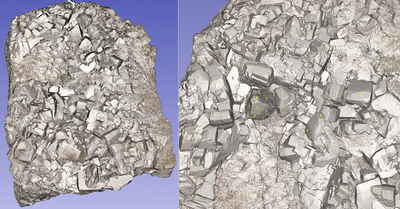 Computed topography images of the Ccilia Mine specimen