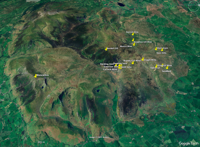Caldbeck Fells localities