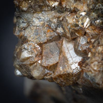 Detail showing crystal forms of 1867 Carrock scheelite