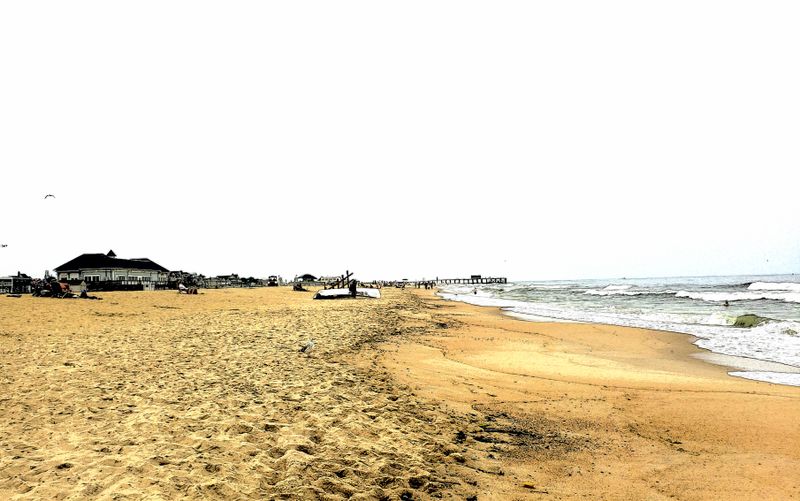 Belmar after the lifeguards have called it a day.