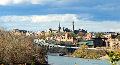 View from the Kennedy Center towards Georgetown 