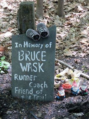 A memorial for the well regrded coach
