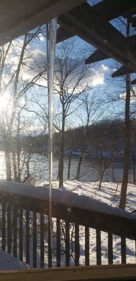 Enormous icicles are growing today.