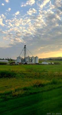 View from the hotel window. Early Morning near Gettysburg, Pennsylvania 