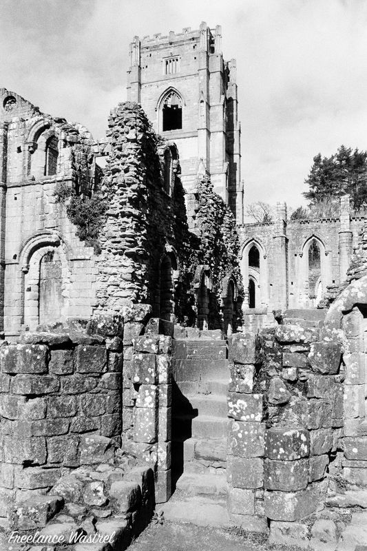 Staircase to the Abbots Gallery, Fountains Abbey