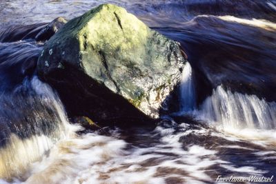 Burbage Brook in full flow, January 2001