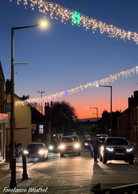 Godfrey Street at dusk, December 2022