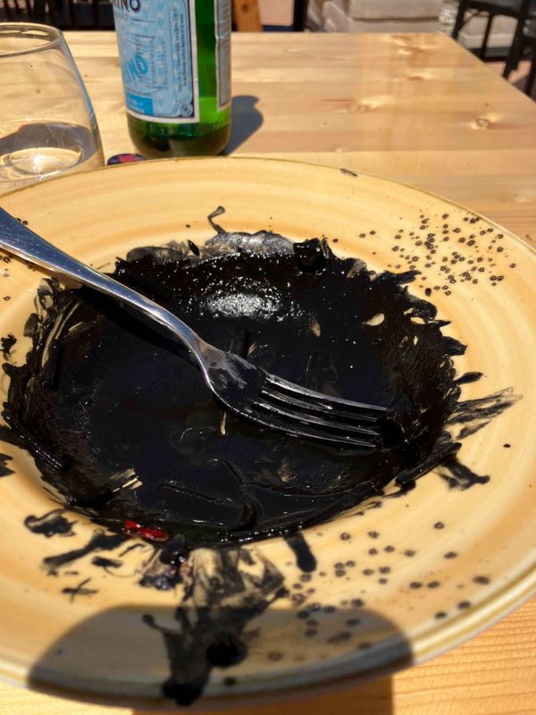 Ink spaghetti  - cuttlefish