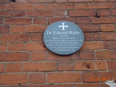 Edward Rigby introduced vaccination into Norwich