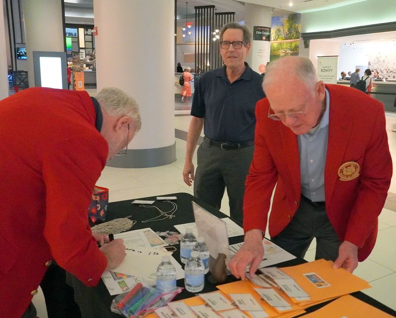 John Rudy checks in Steve Alter '67 & Dave Sanders '67