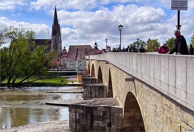 Regensburg Cathedral and Stone Bridge