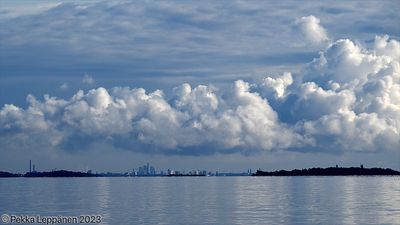 Helsinki skyline VI - with early autumn clouds