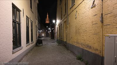 Alley leading to a church